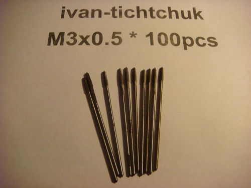 100pcs vintage soviet M3x0,5mm Long Tap Metric HSS Right hand Thread NEW