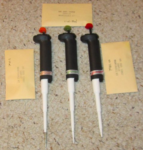 3 Used Oxford Pipettes (2 – 200 ul)