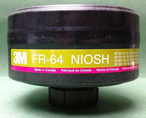 NEW 3M FR-64 NIOSH Gas Mask Filter Cartridge EXP: 11/06