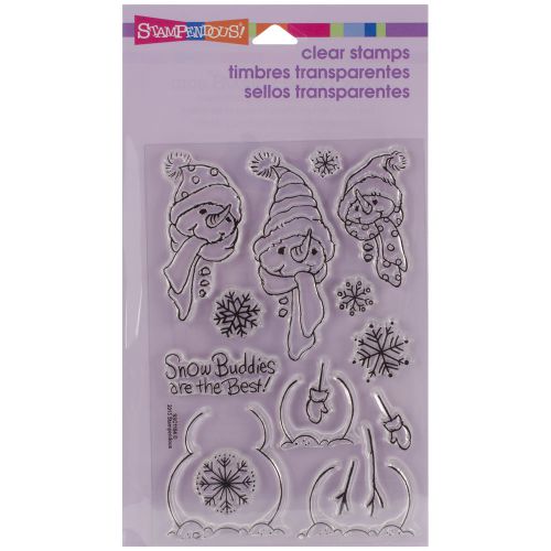 &#034;Stampendous Perfectly Clear Stamps 4&#034;&#034;X6&#034;&#034;-Build A Snowman&#034;