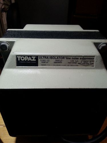 Topaz Ultra-Isolator Line Noise Suppressor Model 91001-32 120V 60Hz, 0.0005pF