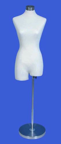 Dress Form -White Jersey Knit Female Dress Form