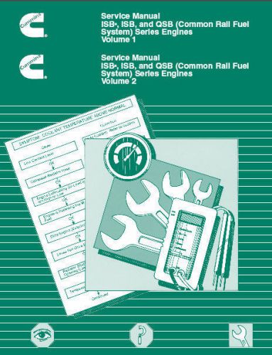 Cummins ISBe, ISB, QSB Common Rail Fuel System 3.9 4.5 5.9 6.7 Factory Manual CD