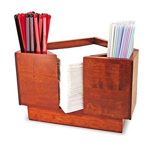 Co-Rect Products Co-Rect Wood Bar Caddy with Triangular Design, Hazel
