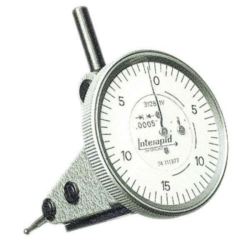 Interapid 312b-1v vertical type dial test indicator dial reading: 0-15-0 for sale