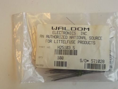 25103.5 - QTY 100 - LITTELFUSE AXIAL NEW