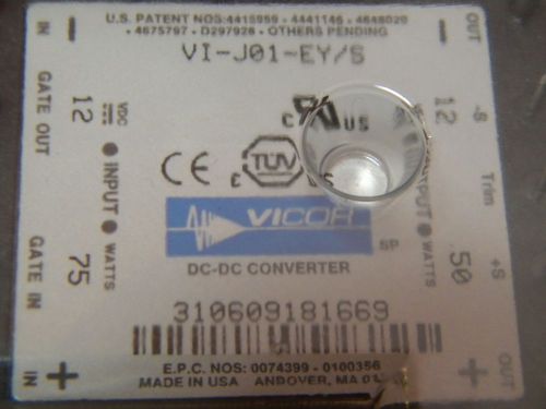 Dc/dc power converter 12v 50w pn: vi-j01-ey-s for sale