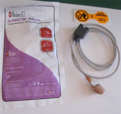 2 Neonatal/Adult SpO2 Adehesive Sensors LNCE NEO 1 New and 1 Used