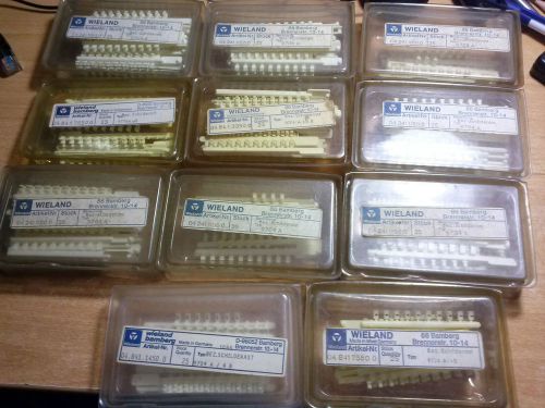 Wieland Terminal Block Markers - Lot of 9704A Types - 11 Various New &amp; Started