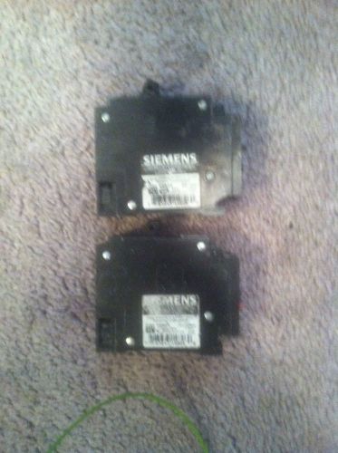 SIEMENS/ITE 20/20 AMP, 2 POLE, CIRCUIT BREAKER TYPE QT,  Q2020 ~ USED. LOT OF 2