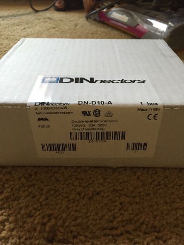 New Box 50 Connectors DN-D10-A Terminal Block DINnectors