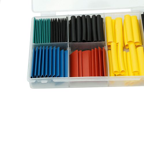 280 Pcs Car Electrical Heat Shrink Wire Cable Tube Tubing Sleeving Wrap With Box