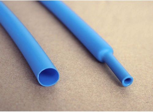 Waterproof heat shrink tubing ?6.4mm adhesive lined 3:1 blue x 5m tube sleeve for sale