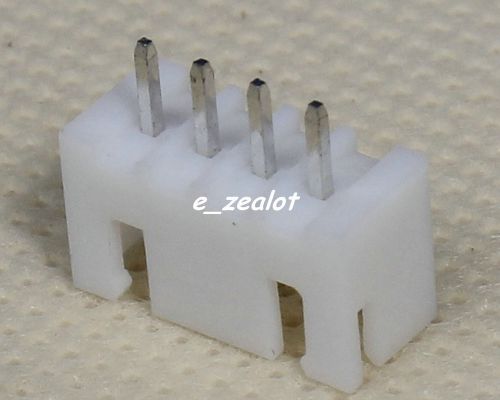 100pcs XH2.54-4P 2.54mm Socket Pin Header Plastic base Metal Pin Prefect