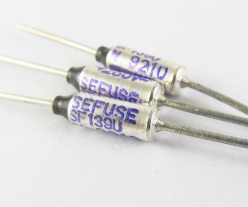 10pcs microtemp thermal fuse sf139e 142°c 142 tf cutoff for sale