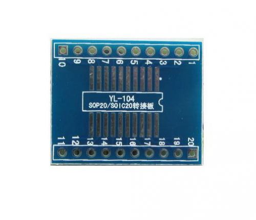 1pcs SOP-20 to DIP-20 pin Adapter PCB SMD SOP SOP20 Convert