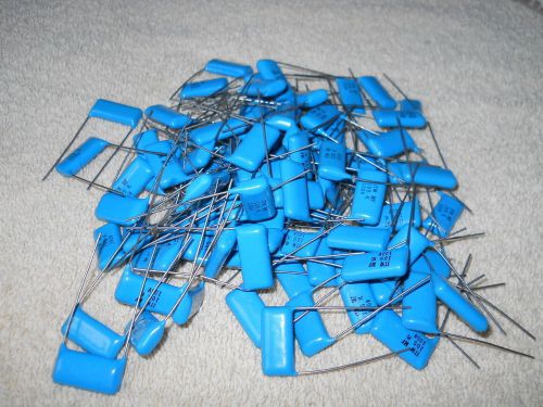 94) itw polyester film capacitors- type mf. 1uf, 100 vdc, 10% tol, radial leads for sale