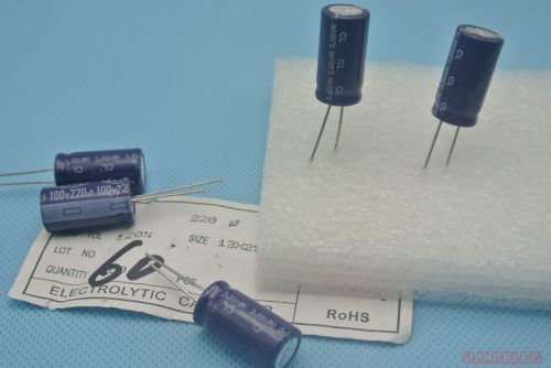 220uf 100v electrolytic capacitor 105degc long life ls x50pcs for sale