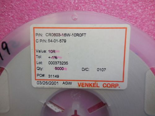 25000 PCS VENKEL CR0603-16W-10R0FT