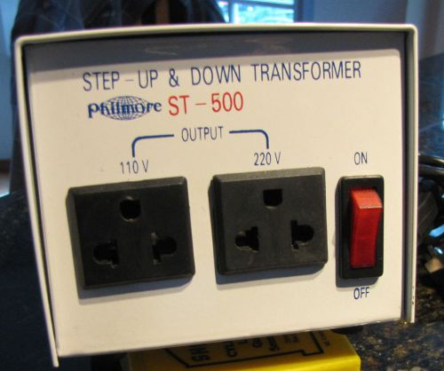 New philmore st500 500 watt 110/240 volt step up or step down transformer for sale