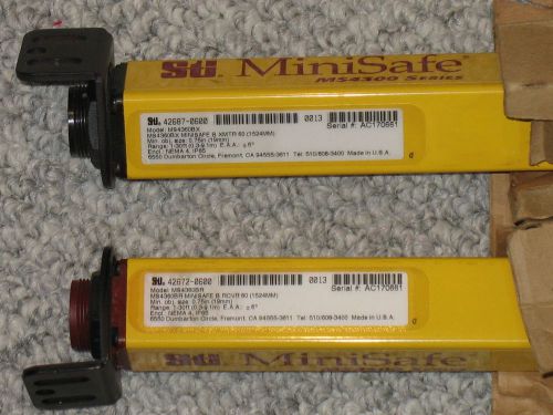 Sti ms4300 series light curtain transmitter / receiver 42687-0600 and 42672-0600 for sale