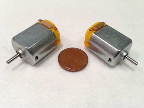 2 pieces 130 DC Hobby Mini Motor 12500 RPM 6V with Varistor for Digital Products