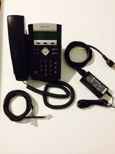 Polycom Soundpoint IP 335 PHONE Rj45 Data Cable and A/C Adapter