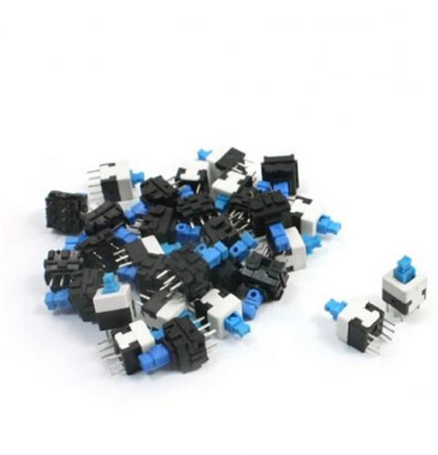 Enduring best 10 pcs 8x8mm blue cap self-locking type square button switch tbus for sale