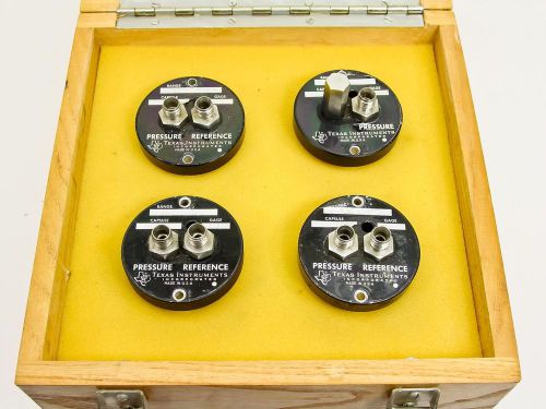 Texas instruments fused quartz pressure sensors, set of 4  (bourdon tubes) for sale