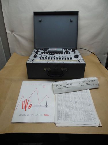 VINTAGE EICO MODEL 666-08 TUBE AND TRANSISTOR TESTER WITH MANUALS