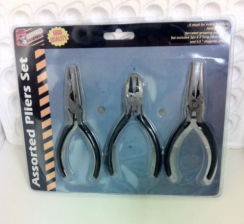 STERLING TOOL 3 PIECE 4.5 INCH PLIER SET