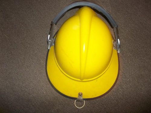 Firefighter helmet, yellow for sale