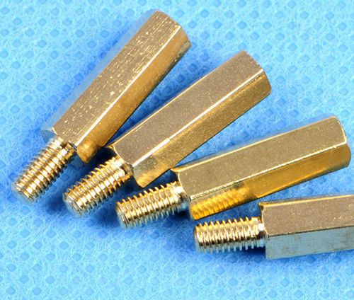 25pcs m3 male 6mm x m3 female 15mm m3 15+6 brass standoff spacer new for sale