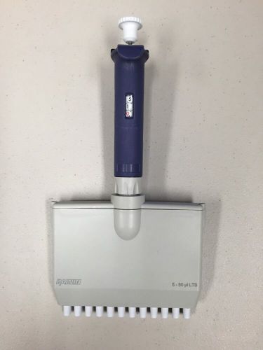 Rainin Pipet-Lite 12 Channel L50 5-50 uL LTS Manual Pipette