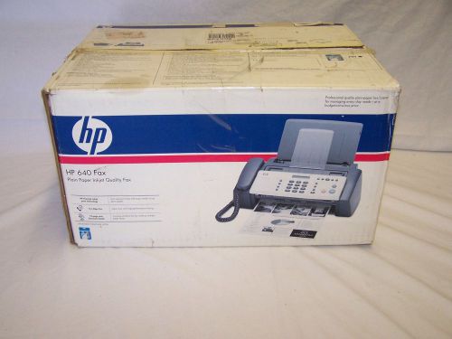 NEW!!!  HP 640 Fax Machine Plain Paper Inkjet Quality Fax