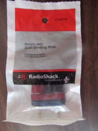 Banana Jack Dual Binding Post #274-0718 By RadioShack   NEW