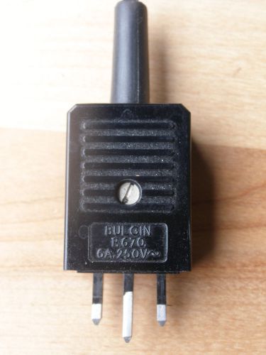 Bulgin P.670 6A/250V Replacement Iec Male Power Plug