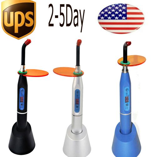 Usa silver/black/blue dental 5w wireless cordless led curing light lamp 1500mw for sale