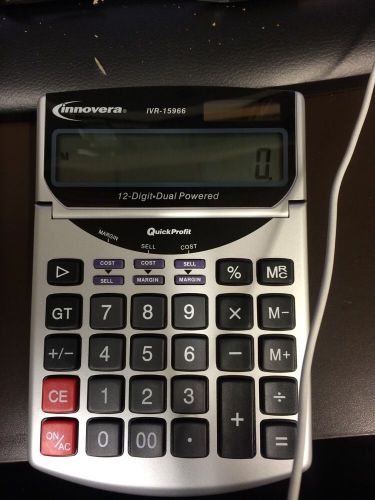 Innovera 15966 Compact Desktop Calculator 12 Digit LCD IVR15966