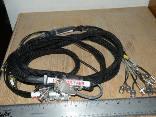High Voltage Wiring Harness Amphenol BNC D Connectors