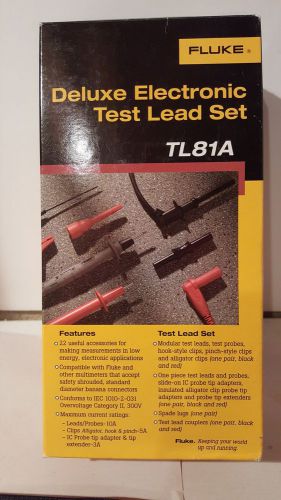 Fluke TL81A Test Lead Set, Deluxe Electronic New