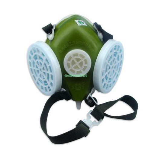Dual cartridges respirator dust painting spraying face dust mask anti gas mask for sale