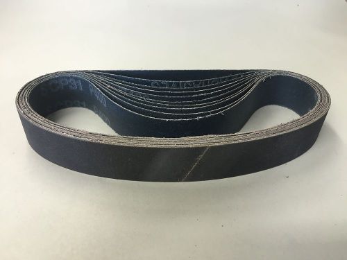 QTY:10 Silicon Carbide 1-1/8&#034; X 21&#034; 400 Grit Wet Dry Sanding Belt USA SHIPPING