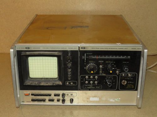 SYSTRON DONNER 4809 SPECTRUM ANALYZER TUNING UNIT- 4701 SWEEP - 2311 DISPLAY