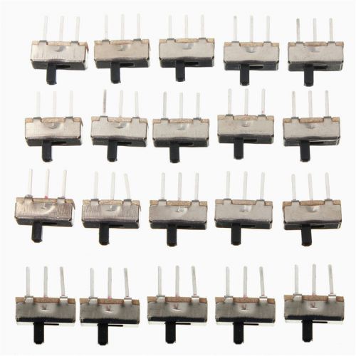 20x Mini Vertical Slide Switch SS12D00G3 2 Position SPDT 1P2T 3 Pin PCB Panel