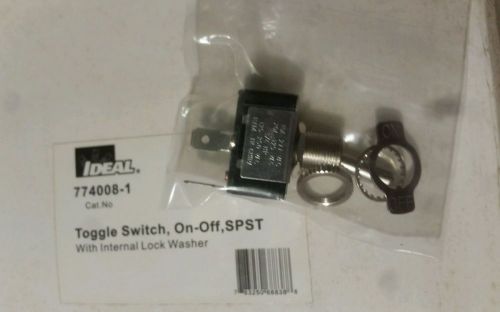 1 piece  - Ideal 774008-1 pole Heavy Duty Toggle Switch SPST On-Off Spade NEW