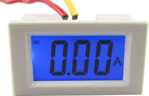 0-19.99a lcd ac ammeter amp panel meter ampere current monitor gauge display for sale