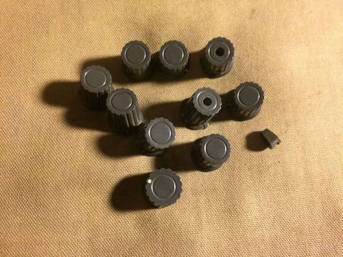 Lot of 11 tektronix grey knobs from 502a oscilloscope for sale