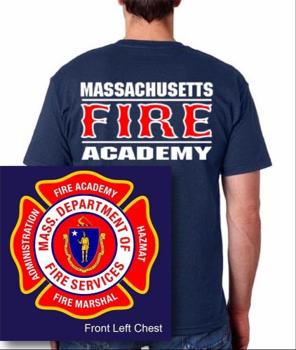 Massachusetts fire academy alternate (your dept. name on back) csa graphics for sale
