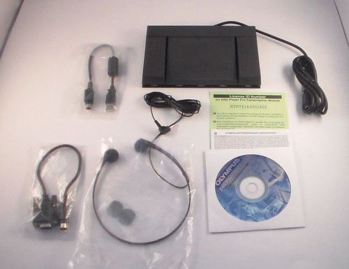 Olympus as-3000 transcription kit rs23 foot switch e102 headset software for sale